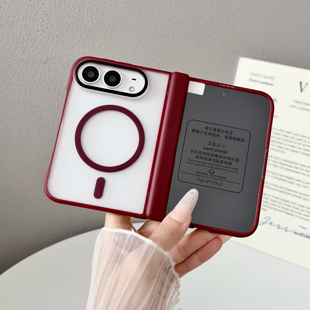 Screen Protectors - With Screen Protector Transparent Magnetic Phone