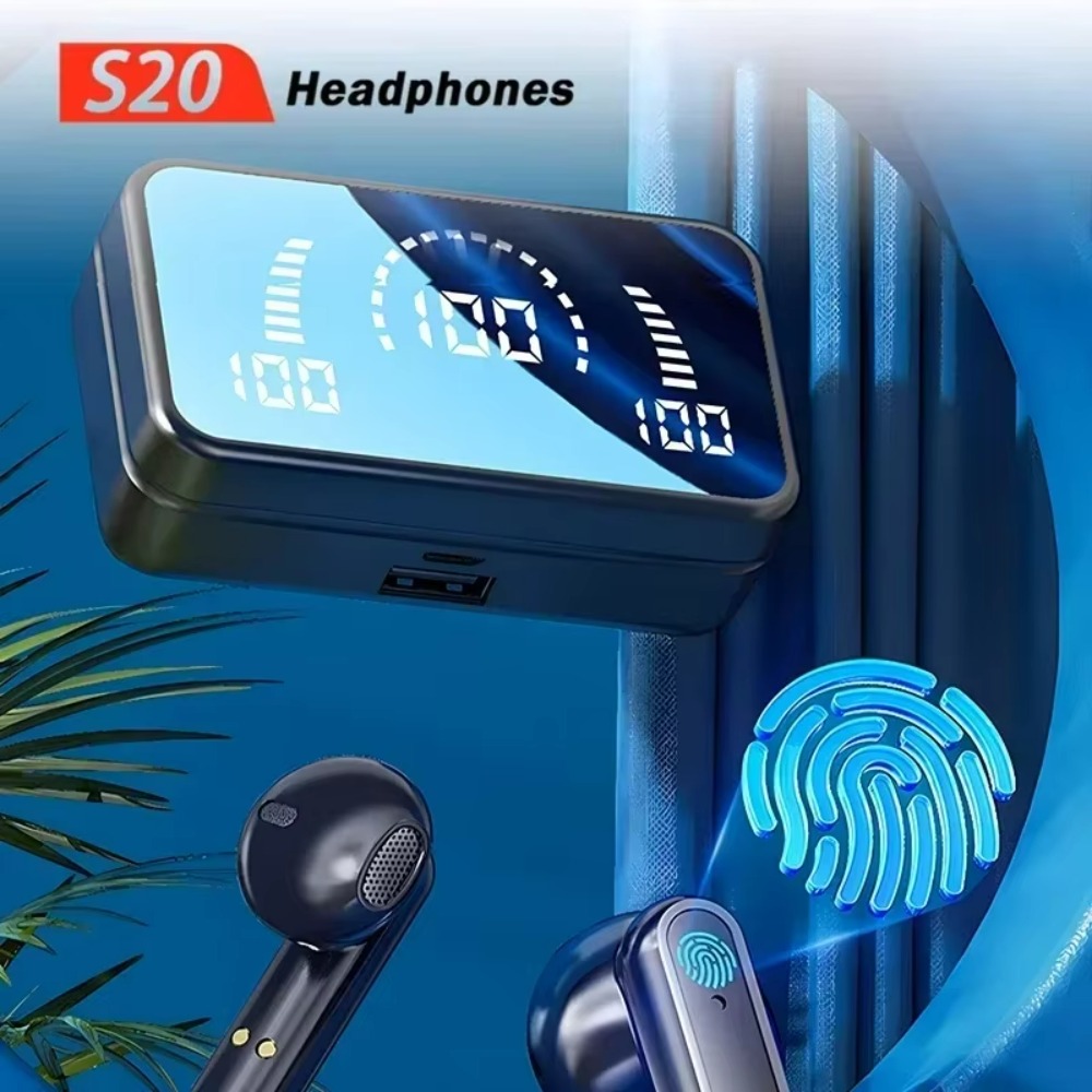 QCY TWS S20 Earphone Bluetooth - Phone Cases recension och pris