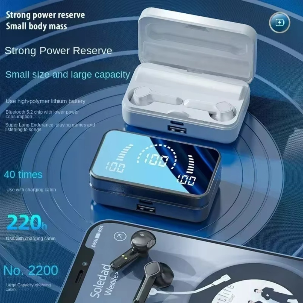 QCY TWS S20 Earphone Bluetooth - Phone Cases recension och pris