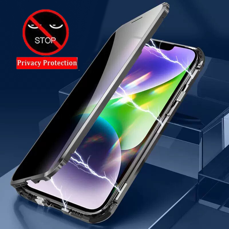 Full Lens Protection Phone Cas - Anti Spy Privacy Glass Case recension och pris