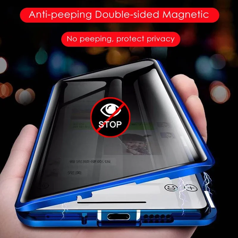 Full Lens Protection Phone Cas - Anti Spy Privacy Glass Case recension och pris