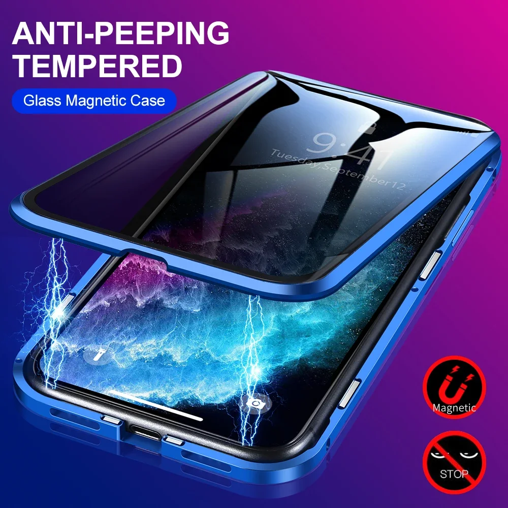 Full Lens Protection Phone Cas - Anti Spy Privacy Glass Case recension och pris