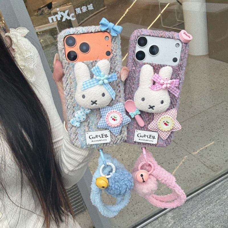 Fashion Ins Cute Cartoon fluf - Cute Cartoon Wrist Strap Silicone Case recension och pris