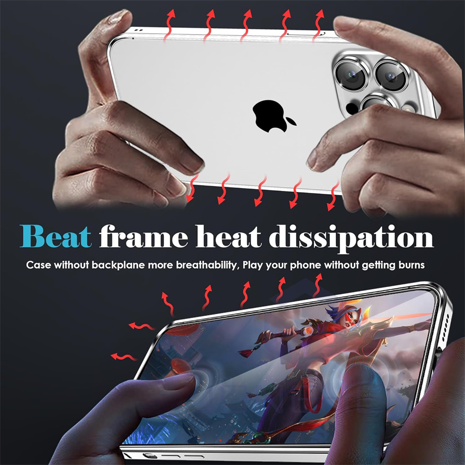 Light Alloy Bumper Case For iP - Metal Bumper Aluminum Frame Case recension och pris