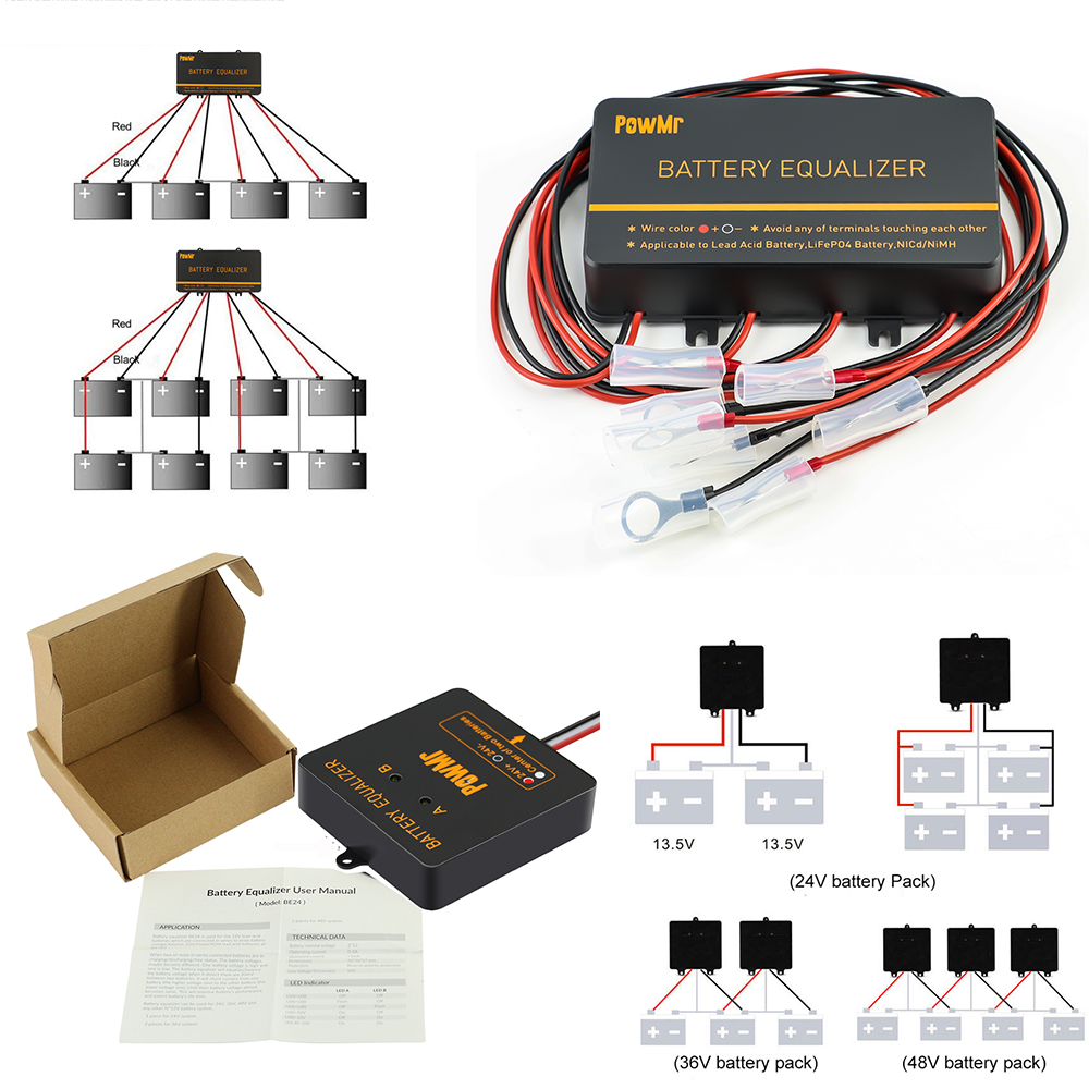 PowMr USA 24V 48V Battery Equa - Power Banks recension och pris