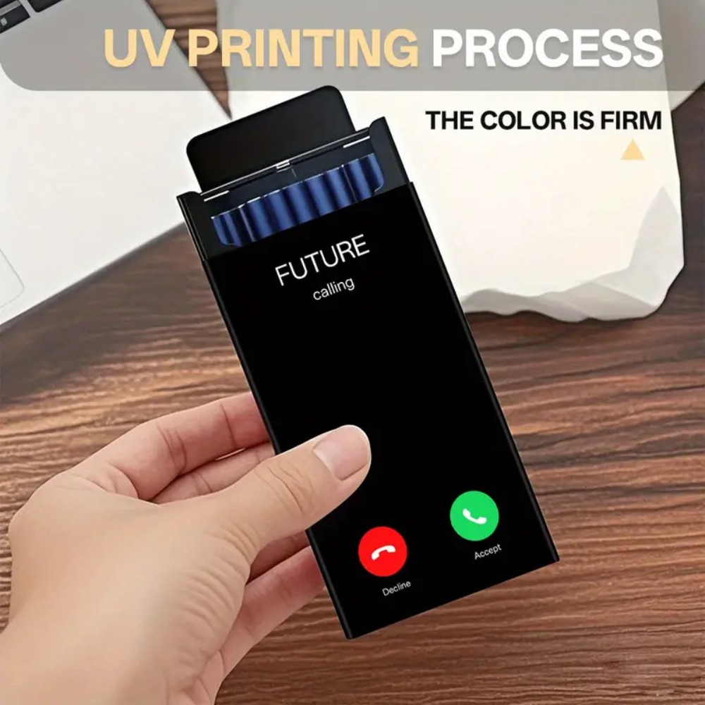 Slim Metal Cigarette Case with - Phone Cases recension och pris
