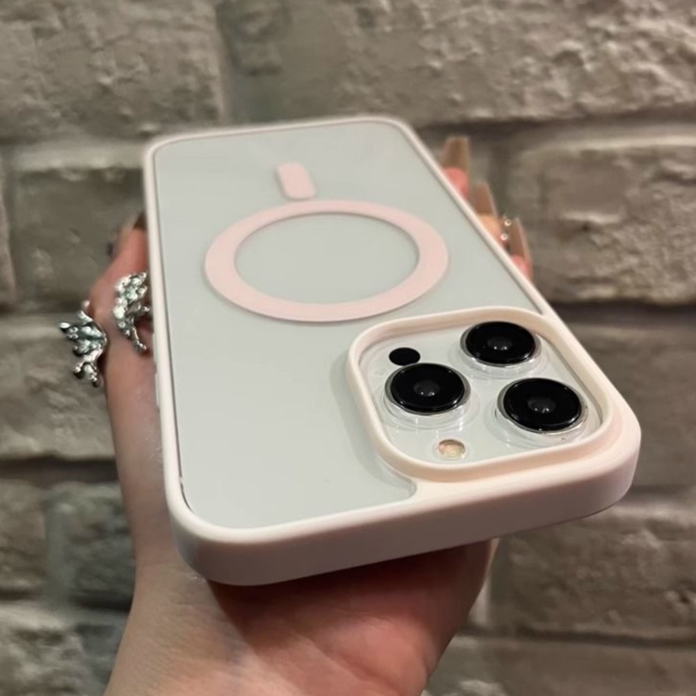For Magsafe Matte Clear Phone  - Clear Shockproof Bumper Case recension och pris