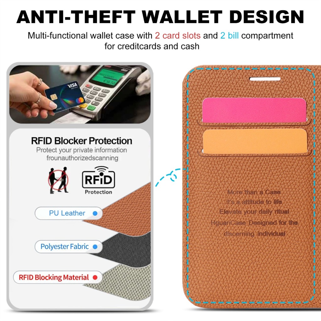 2in1 Detachable Wallet Phone C - Leather Wallet Card Holder Phone Cover recension och pris