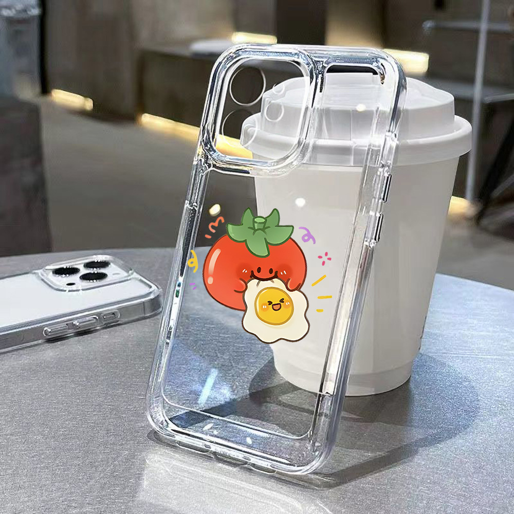 Mini Flower Phone Case For iPh - Clear Shockproof Bumper Case recension och pris