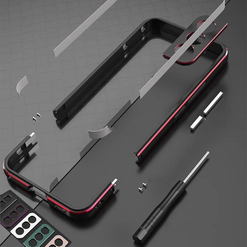 Aluminum Bumper & Metal Lens F - Metal Bumper Aluminum Frame Case recension och pris
