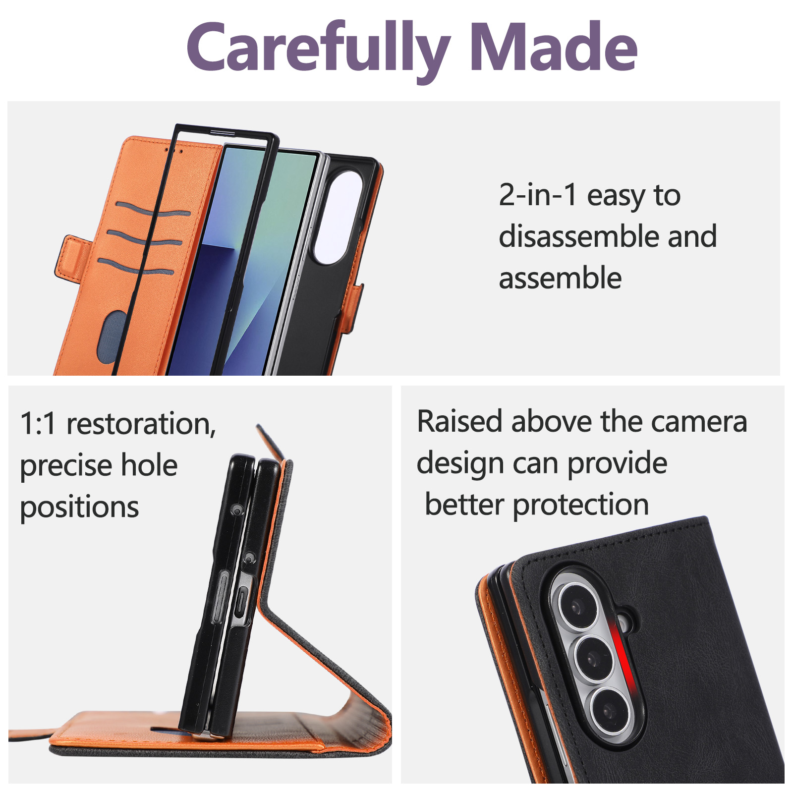 Flip Retro Leather Wallet Phon - Leather Wallet Card Holder Phone Cover recension och pris
